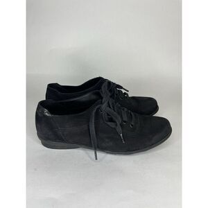 Arche Black Nubuck Leather Casual Wedge Lace Up Sneakers Women’s Sz 38EU/7.5M US